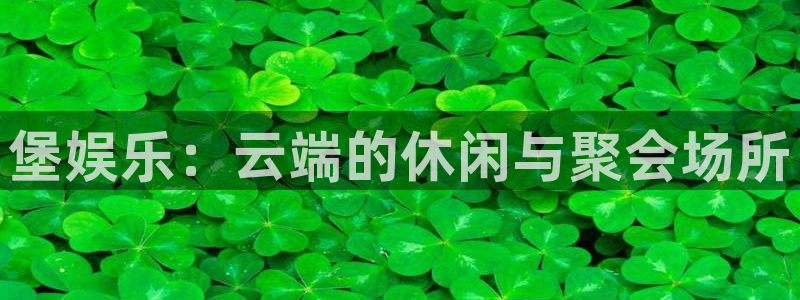 sbobet利记平台下载入口：堡娱乐：云端的休闲与聚会场所